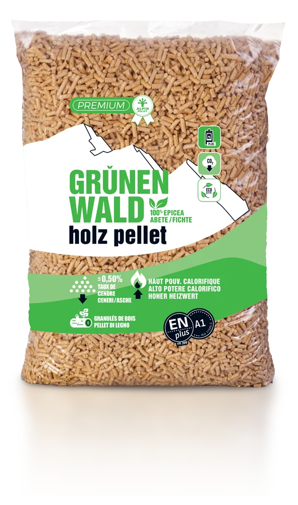 Grünen Wald Holz Pellet Abete 70 sacchi x 15 kg