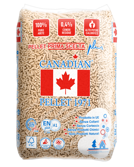 Pellet Canadese 72 sacchi